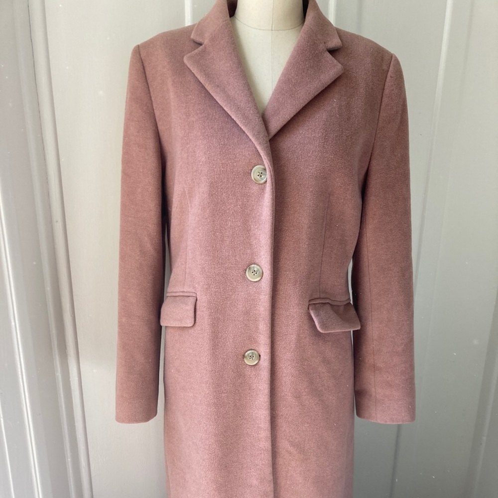 J Crew pink wool coat size 8?